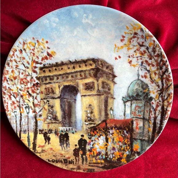 Collector’s Plate, ‘L’Arc De Triomphe” Limited Edition. Porcelaine de Limoges. - Picture 1 of 12